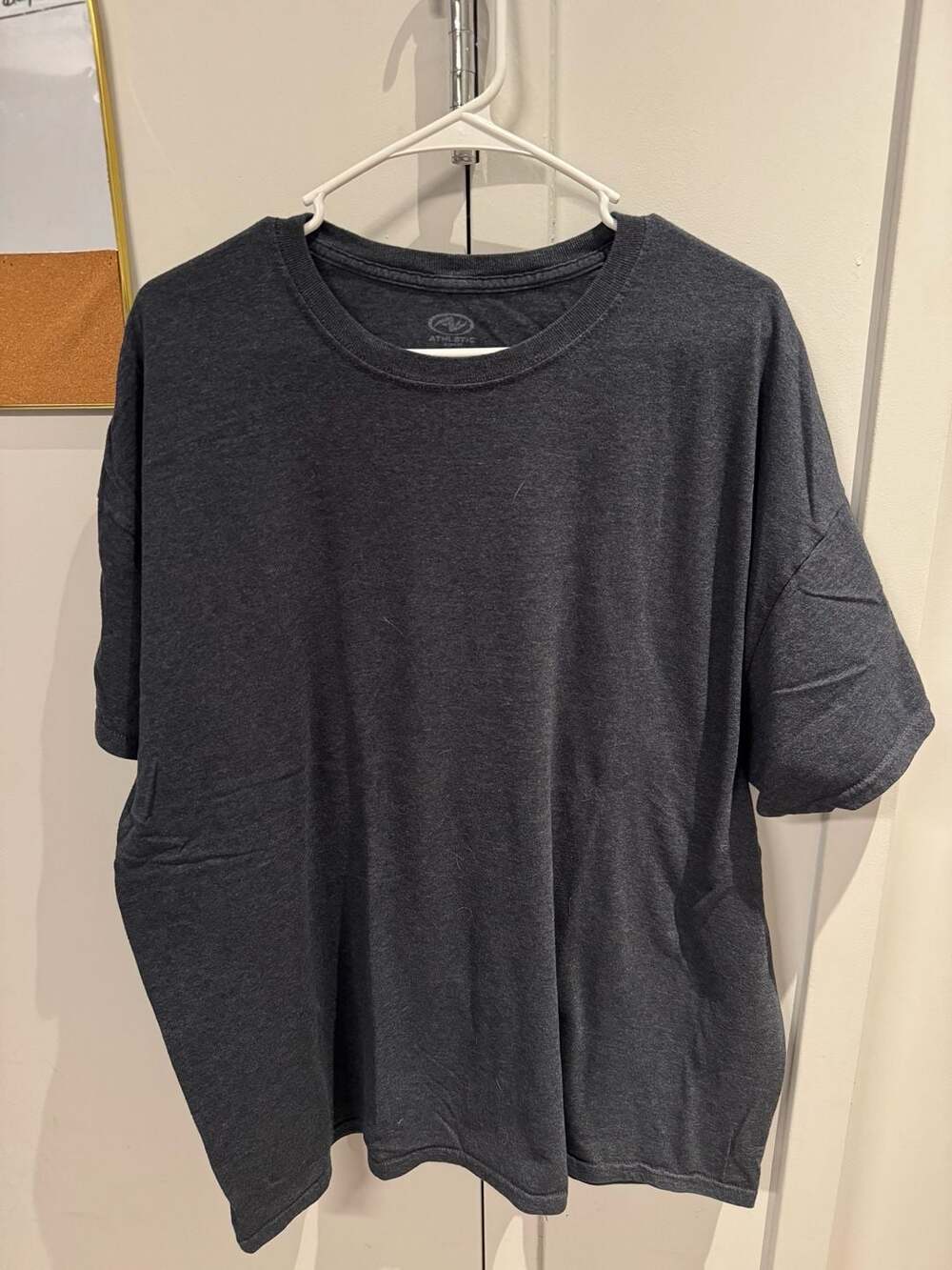 Athletic Works Men's Charcoal Gray Short Sleeve Crew Neck T-Shirt 2XL